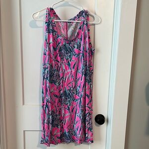 Lilly Pulitzer Pink and Blue Sleeveless Dress